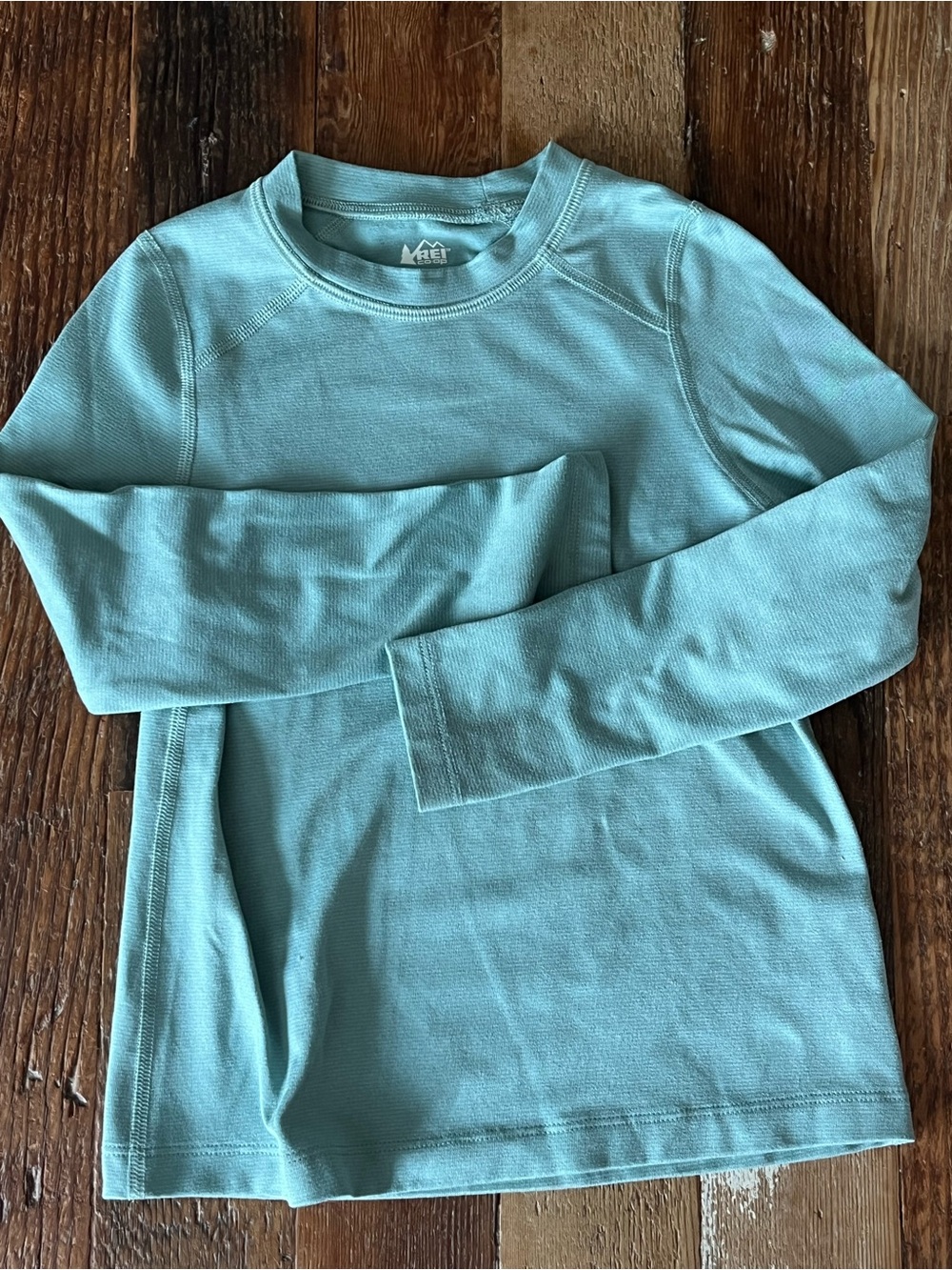 REI Kids Long-Sleeve Baselayer Top - Aqua Blue, XXS 4-5